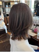 白髪ぼかしとレイヤーカット