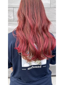 コンティバイミラートーク(CONTY by MIRROR TALK) チェリーピンクハイライト/ロング