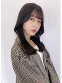 大人可愛い 暗髪 ミディアム 奈良大和八木 20代30代