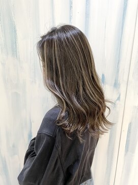 アップ(A+hair) 髪質改善ハイライト_ベージュハイライト_ケアブリーチ