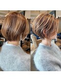30代/40代/50代・絶壁解消×くびれショートボブ【浅野】