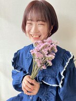 グラヘアーストーリー(gra HAIR STORY) ナチュラルボブ×ピンクベージュ