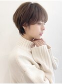 ショートボブ髪型30代40代50代前髪あり前髪なし面長丸顔【荒牧】