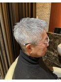 銀座　理容室　メンズカット　アイロンパーマ　40代　50代