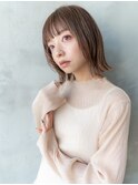 切りっぱなし/くびれヘア/レイヤーボブ