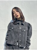 韓国レイヤー 顔まわりレイヤー straight hair