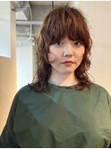 【wolf perm】マッシュウルフ_ウェーブパーマ_前髪パーマ