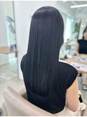 髪質改善×レブーカラー×ブルーブラック