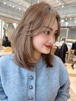 ロンドアリシア 金山(Lond Alexia)&nbsp;レイヤーカット 髪質改善 ブリーチなしダブルカラー 韓国風455