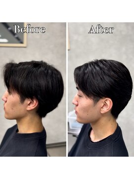 アッシュ 桜木町店(Ash) 横浜”曲がる縮毛矯正ニュアンスメンズ縮毛矯正