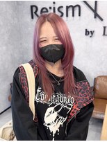 リズム バイ リンクス(Re:ism by Links)&nbsp;シャギーカット×ピンクカラー