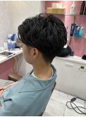 メンズスタイルフェザーパーマ