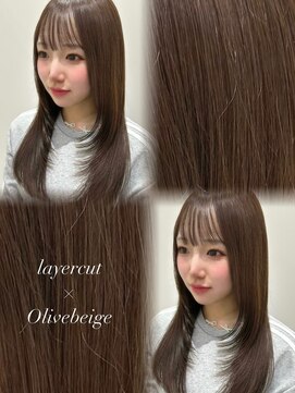 ジーナ サンシャイン通り池袋(Zina) トレンドlayer  柔らかOlivebeige 【Zina 笠原 葵】