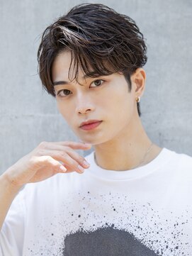 シティ(CITY) 小久保styleフェザーパーマフェザーショートグレーエンドカラー