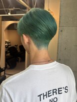ラニヘアサロン(lani hair salon)&nbsp;グリーンカラー/メンズカラー/派手髪/マッシュ/寒色系カラー