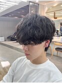 men's/波巻きツイストスパイラル/フェザーパーマ/サーフカール