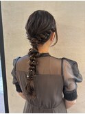 ヘアセット/アレンジ/あみおろし/結婚式/2次会/福岡/天神/警固