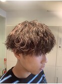 波巻きパーマ