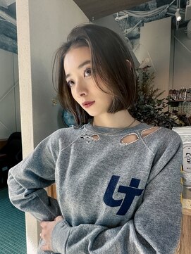 エルム 原宿 表参道(yelm) イヤリングカラー×ボブ/髪質改善/ダブルカラー/インナーカラー