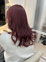 シダ(sida SAIIN)&nbsp;【牧内】ピンクレッドカラー10代20代ケアブリーチ