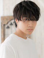モッズヘア メン 仙台愛子駅前店(mod's hair men)&nbsp;20代30代無造作アッシュ黒髪ビジカジ爽やかマッシュパーマb仙台