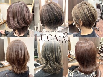 ルカリエ(LUCA:Rie)の写真/隠すだけじゃない“魅せる”カラーへ！白髪ぼかし×透明感で肌映えUP♪アルティスト/イノア/イルミナ取扱◎