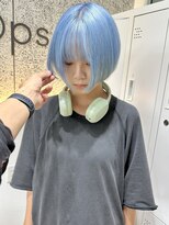 オプス 大名店(Ops)&nbsp;ブリーチ/水色/ボブ