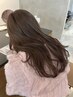 【#ブリーチなし】カット＋ダブルカラー＋3stepトリートメント ￥16500