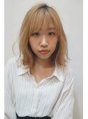 くびれ外ハネミディ