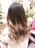 ブリーチ2、3回グラデーションバレイヤージュ
