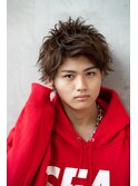 コンマヘアビジネスかき上げトランクスヘアショートレイヤー