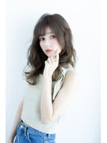 ヌーン ヘアメイク プラス ハッピータイムズ(NOON hair make+happy times)&nbsp;耳かけ☆透明感イルミナアッシュベージュ 中野ヌーンstyle09