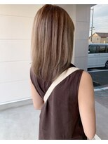 ナンバー(number+)&nbsp;20代30代40代大人可愛いハイライトブラウンベージュ