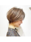 【Chill】かわいい季節のピンクベージュクールショートボブルフ