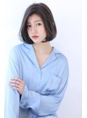 20代30代40代50代アッシュブラックワンカールボブ