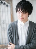 ビジネスも◎黒髪ウェット抜け感サイドパートショートe名護大東