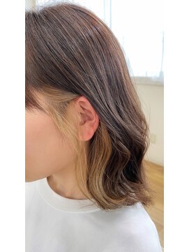 ヒルズヘッドスパサロン(hill's head spa salon) 【hill's】杉山 ミディアムボブ＊インナーベージュ