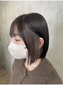グレージュ　インナーカラー