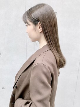 ヒビト 恵比寿 渋谷(HIBITO.) 髪質改善カラーグレージュカラーデザインカラーシルキーベージュ