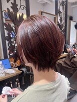 ヘアリゾート粋 新宿三丁目本店&nbsp;20代30代/オレンジカラー/ハンサムショート/オレンジブラウン