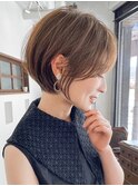 30代40代50代耳かけショート前髪なしハンサムショートカット