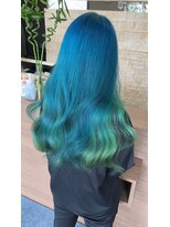 グラムアッシュ(GLAM ASH) turquoise × emerald