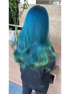 グラムアッシュ(GLAM ASH) turquoise × emerald