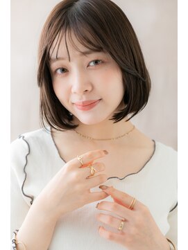 カバーヘア ブリス 大宮西口(COVER HAIR bliss) アッシュブラック似合わせカット前下がりボブY大宮20代30代40代