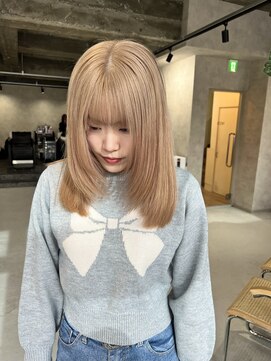 ネアー 新潟(NEER) ブロンドベージュ◯レイヤーカラー◯ミルクティーカラー