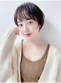 大人かわいい小顔タイトマッシュショート*ショートカット*黒髪