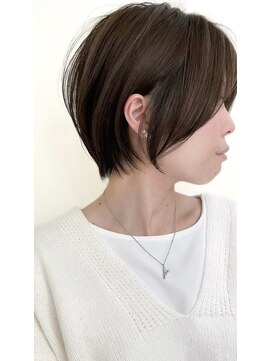 ゴカン バイ ジル ブラン 名古屋(Gokan by JIL BLAN) ハイライトバレイヤージュダブルカラーショートカット30代40代