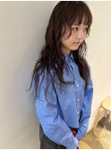 ロングパーマ/ニュアンスパーマ/ブラウンヘア