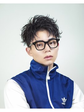 オーシャントーキョー 渋谷神南(OCEAN TOKYO) 爽やか黒髪無造作アップバングボックスショート