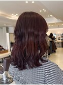 #ボルドーカラー #赤髪 #ワインレッド